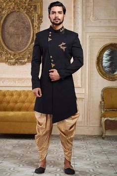 Garçons Indo WESTERN TRADITIONAL Sherwani Kurta Pyjama Bollywood Party EB 951