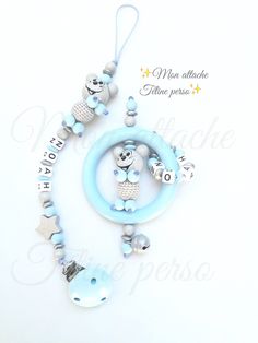Bastelset 2 st Clip pour chaînes de tétine-tétine chaînes clips résistent