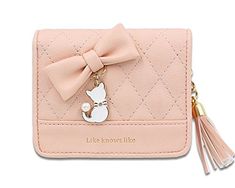 Fashion Women/'s PU Cuir Petit portefeuille pochette porte-monnaie Court Sac à main sac Q