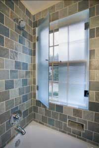 Solution To The Large Window In Shower Simple Diy Cover Frosted Screen For Bathroom