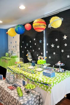 space themed baby shower favors