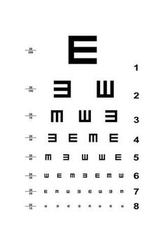 kindergarteneyetestchart snellen eye test chart