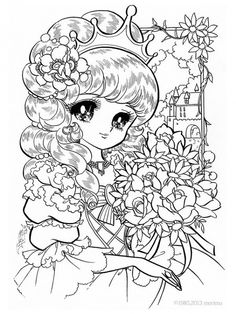 Online Kawaii Cute Little Princess Coloring Page Online Kawaii Cute Little Princess Coloring Page