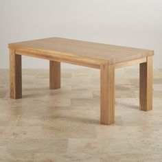 Contemporary Chunky 5ft X 2ft 6 Natural Solid Oak Dining Table From Contemporary Chunky 6ft X 3ft Natural Solid Oak Dining Table