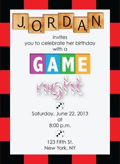 game night invitation