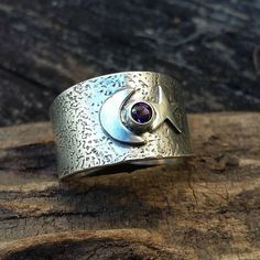 Talla 9,10,11 para hombres hecho a mano de acero inoxidable anillo de zafiro 23mm de ancho de banda enorme
