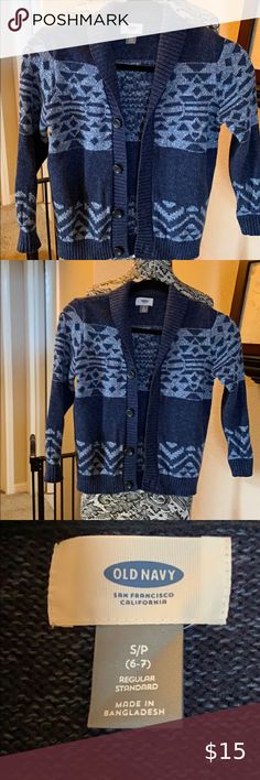 NWT Crazy 8 STYLE ON THE GO Ivory /& Marled Navy Blue S//S Sweater Bow Dress