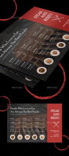 94 Best Menu Booklet Images Restaurant Design Food Food Menu Template Templates Flyer Design Print Lunch Dinner Table Italian
