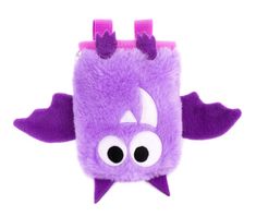 super cute and funny violet bat rock climbing chalk bag by craftic