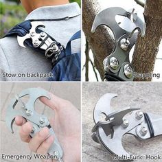 Mini Gravity Hook Grappling Iron Multi Purpose for Prepper Bushcraft Survival