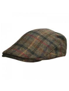 SK Hat shop Mens Winter 100/% Soft Wool Earflaps Plaid Ivy Driver Cabby Cap Hat Navy
