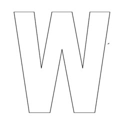 Witty image regarding letter w printable Clever image throughout letter w printable