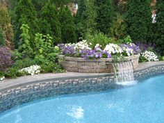 pool fountains and waterfalls | ... look of a waterfall to any pool ... pool fountains and waterfalls | ... look of a waterfall to any pool ...