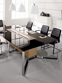 Multipli Ceo Long Leather Meeting Table Rooms Conference Table More