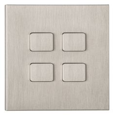 BG électrique Screwless Plaque Simple Interrupteur De Lumière 2-Way, Acier brossé