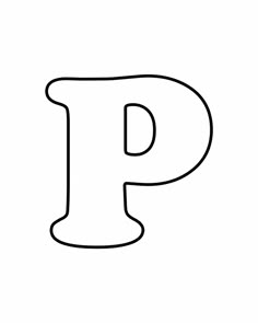 Capital P Bubble Letter - FREE DOWNLOAD
