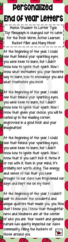 50 best letter to students images in 2018 preschool end of the year letter to students templates