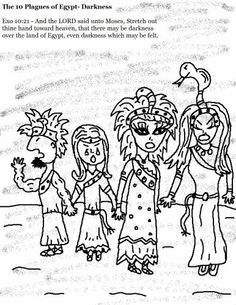 10 plagues coloring pages