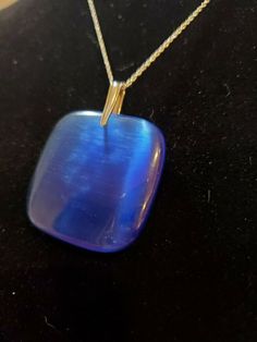 4 Cat/'s Eye Glass 25mm Flat Heart Pendants Lt Blue
