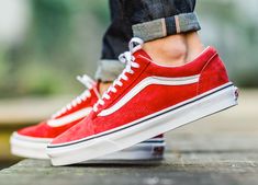 vans old skool red leather vans old skool red leather