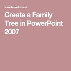 how to create a family tree in powerpoint