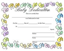 printable baby dedication certificate digital by studiobparties dedication certificates
