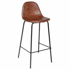 Brown Studio cubain cuisine Tabouret de bar en Cuir Synthétique Petit-Déjeuner Chaise Haute Siège