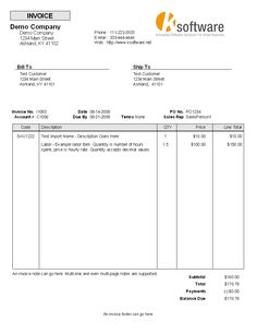invoice payment terms example
