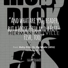 HERMAN MELVILLE Moby-Dick typography book quote poster print inspirational #112
