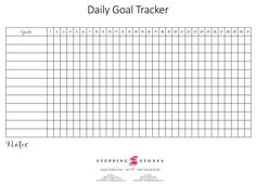 monthly goal habit tracker free printable a5 free planner