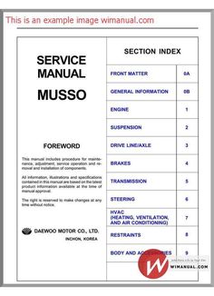 ssangyong actyon service repair manual 2006 2007 2008 2009 download