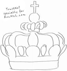 how to draw a crown step 2