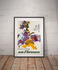 Art Africa Travel Poster Rare Hot New Original 12x16" TR142 Art Africa Travel Poster Rare Hot New Original 12x16" TR142