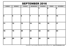 2016 calendar september september 2016 calendar template