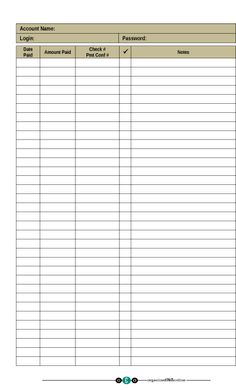 simple checkbook register