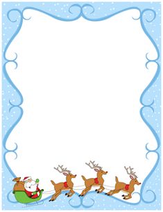 christmas page borders for word free