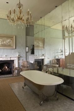 76 Best Mirrors Inspiration Images On Pinterest In 2018 Bathroom Love The Tub Fireplace Mirrors Claw Foot Bath A Vintage Must This Bathroom Is Just Stunning If My Was Like I Don T Think D
