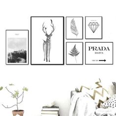 2Pc Rabbit Tail Canvas Art Print Poster Bunny Canvas Painting Nordic Wall Decor