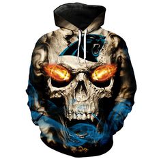 JJCat Mens Long Sleeve 3D Digital Print Casual Fashion Oilers Design Couples Pullover Hoodies
