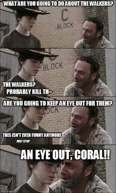 bad dad jokes with rick grimes amc s the walking dead pinterest