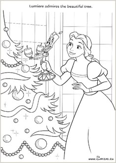 Belle Lumiere Coloring Page Find This Pin And More On