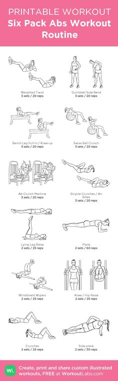 printable workout routine