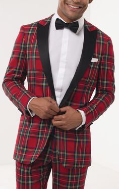 Dobell Mens Burgundy Tartan Waistcoat Tailored Fit