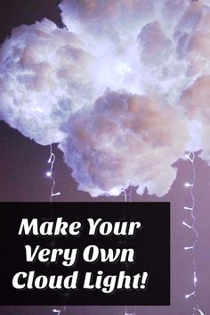 how to make glowing clouds of cotton diy crafts pinterest