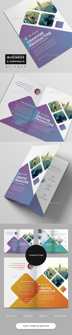 460 best bi fold brochure designs images on pinterest in 2018