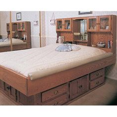 king size solid oak waterbed waveless in bethanns_garage sale king size waterbed frame