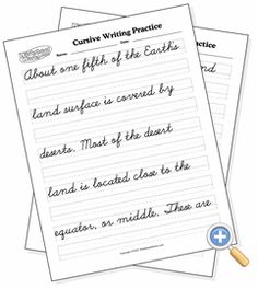 cursive writing worksheet maker