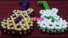 How To Make Beaded Crystal || Guitar Жемчужные Промыслы, Поделки Из Бисера, Украшения, Техники Плетения Бисером, Руководства По Бисероплетению, Животные Из Бисера, Бисер, Вешалки Для Ключей
