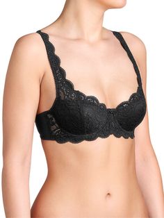 Triumph Amourette Spotlight Wired Full Cup Soft Bra Black Choose Your Size
