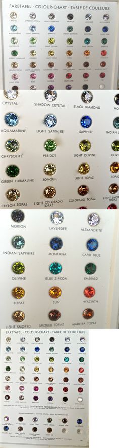 Loose Gemstones 40132 Loose Gemstones Sample Color Chart 1962 - sample general color chart Loose Gemstones 40132 Loose Gemstones Sample Color Chart 1962 - sample general color chart